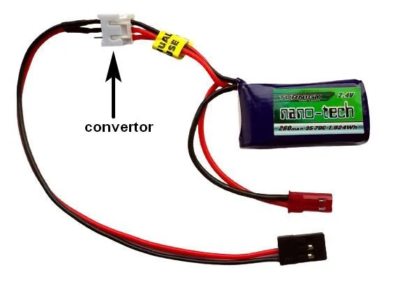 1S LiPo Balance Plug To JR RC Plug Convertor - Image 2