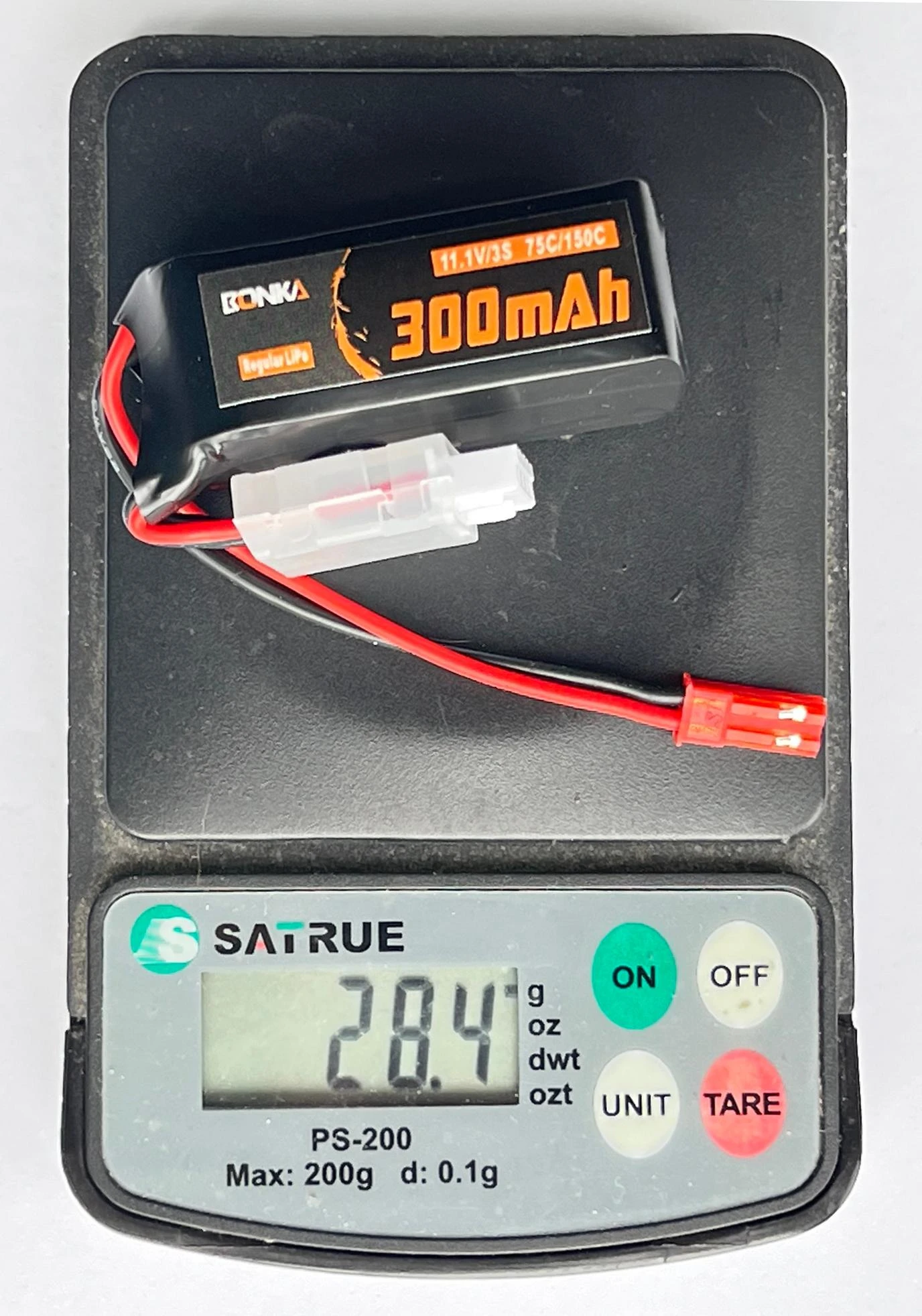 Bonka LiPo 3S 300mAh 11.1V 75C JST - Image 2