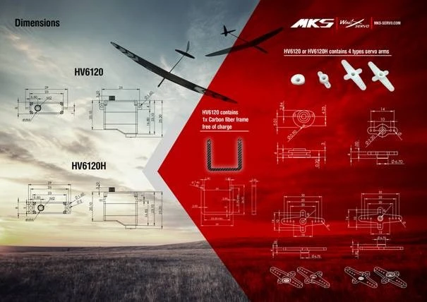 MKS HV6120H Servo - 5.4Kg.cm 0.08s 11.0g 8mm - Image 5