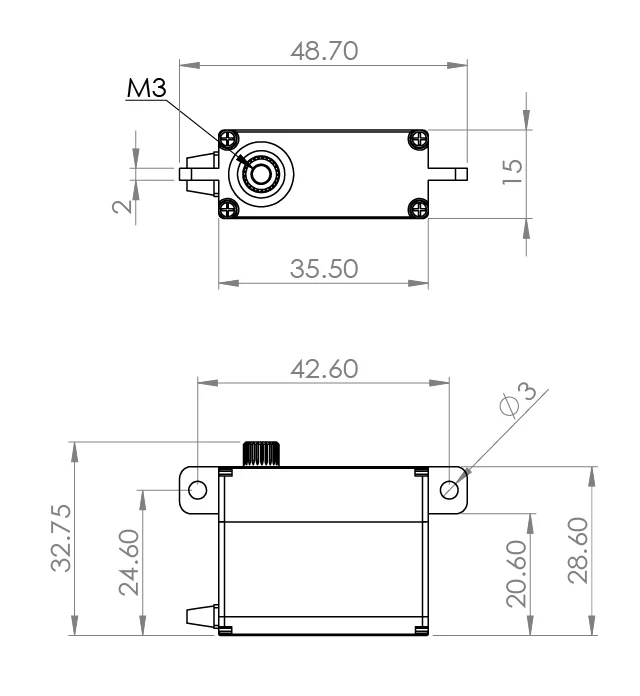 MKS HV747R Wing Servo - 15.0Kg.cm 0.13s 40.0g 15mm - Image 2